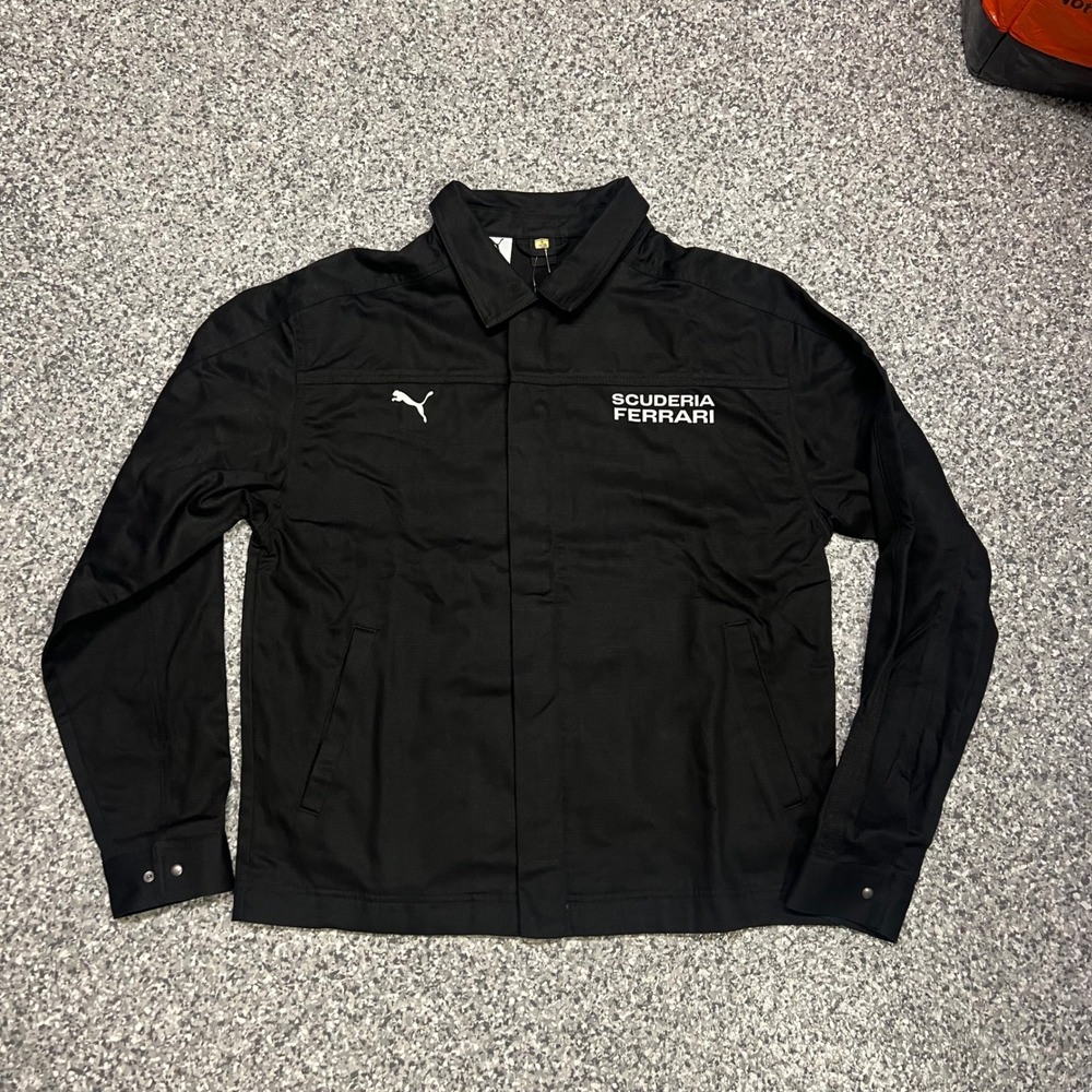 Puma Scuderia Ferrari Lifestyle Jacket Men's Size Small Black Zip Up 632749-01